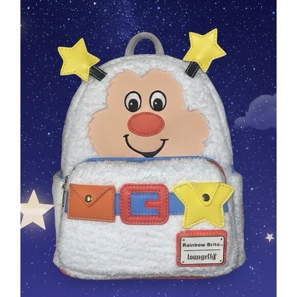 Loungefly Rainbow Brite Twink Light-Up Mini Backpack Bag- Fuzzy Sherpa New main image 5